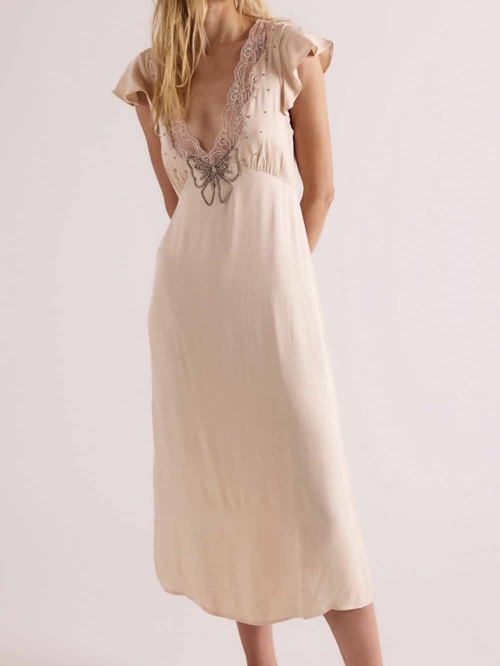 Free People Tied With Joy Midi Dress